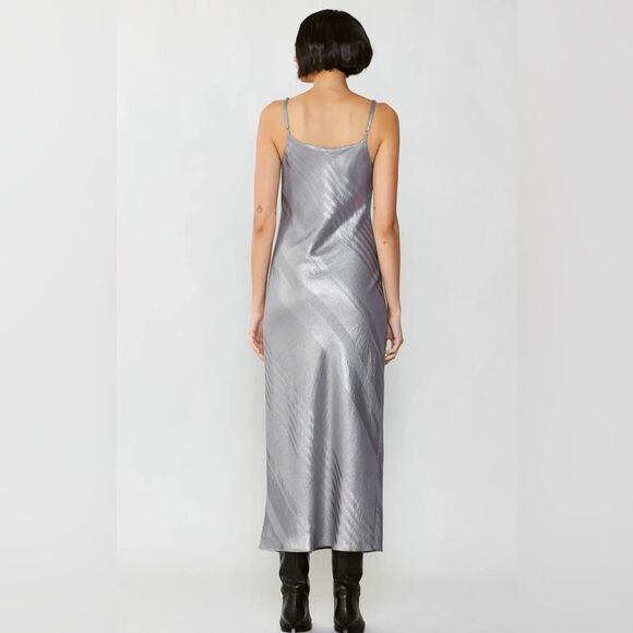 Current Air Bias Midi Metallic Slip Dress - Picture 8 of 8